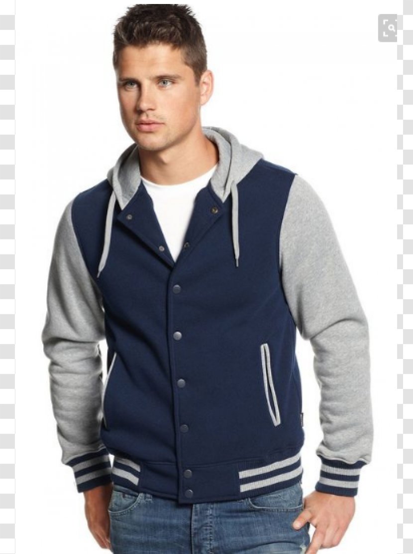 Hoodie Jacket Coat Macy's Navy Blue - Denim Transparent PNG