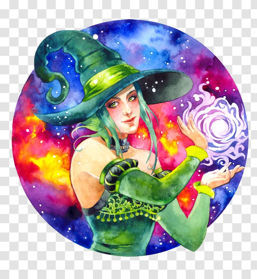 Witchcraft Art Wicca Magic - Christmas Ornament - Witch Transparent PNG