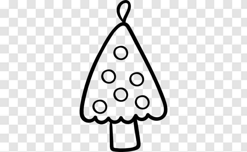 Line White Triangle Clip Art - Black And - Hand Drawn Christmas Transparent PNG