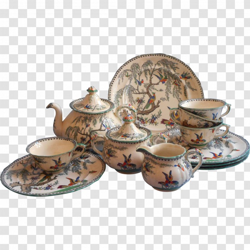 Tea Set Tableware Ceramic Plate - Chinese Transparent PNG