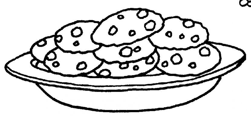 Black And White Cookie Chocolate Chip Biscuit Clip Art - Cliparts Free Transparent PNG