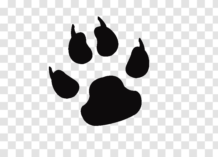 Dog Cat Paw Bear Clip Art - Black Transparent PNG