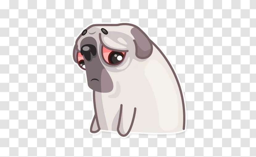 Pug Dog Breed Sticker Toy Telegram Transparent PNG