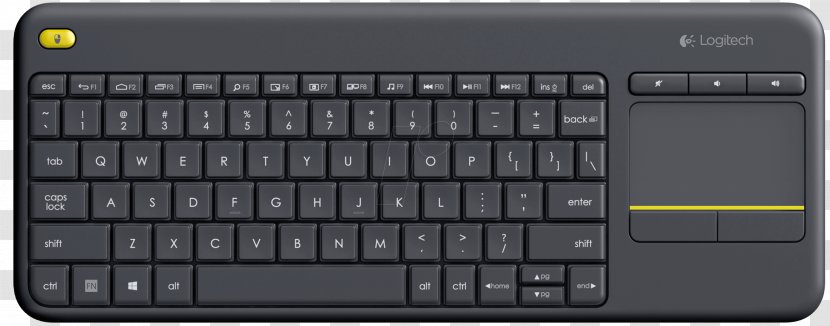 Computer Keyboard Logitech K400 Plus Wireless - Laptop Transparent PNG