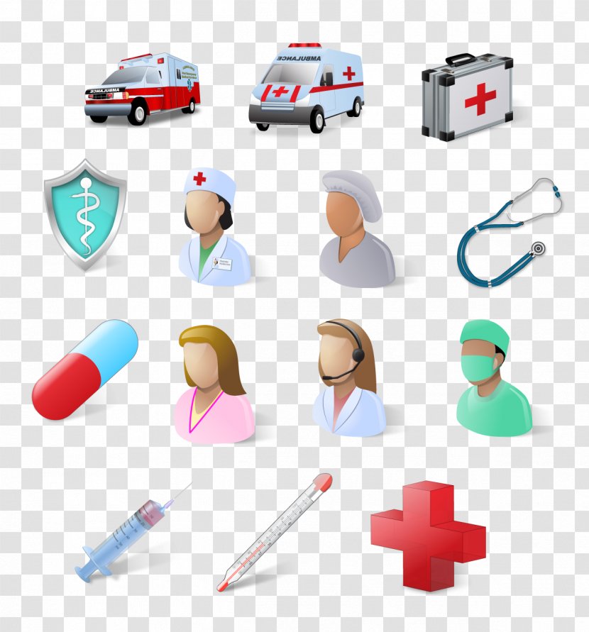 Nursing Health Care ICO Icon - Ico - Ambulance And Nurses Transparent PNG