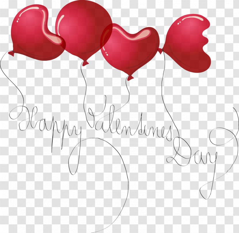 Balloon Love Red - Gift - Ornaments Transparent PNG