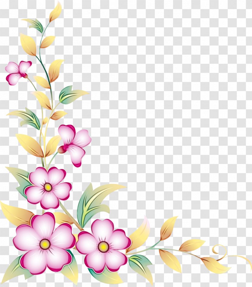 Blue Flower Borders And Frames - Frangipani - Floristry Cut Flowers Transparent PNG