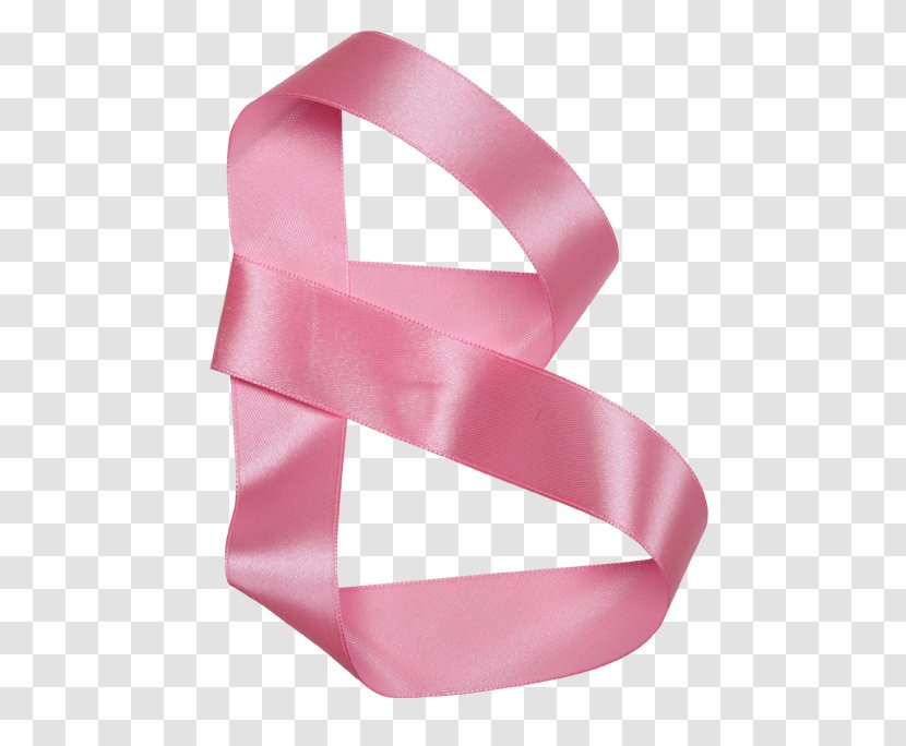 Letter Ribbon Typography Alphabet Font - Pink Transparent PNG