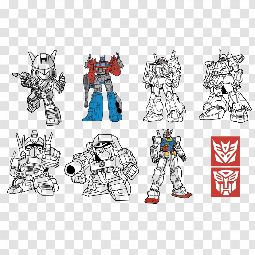 Logo Transformers Cartoon - Technology - Robot Vector Material Variety Transparent PNG