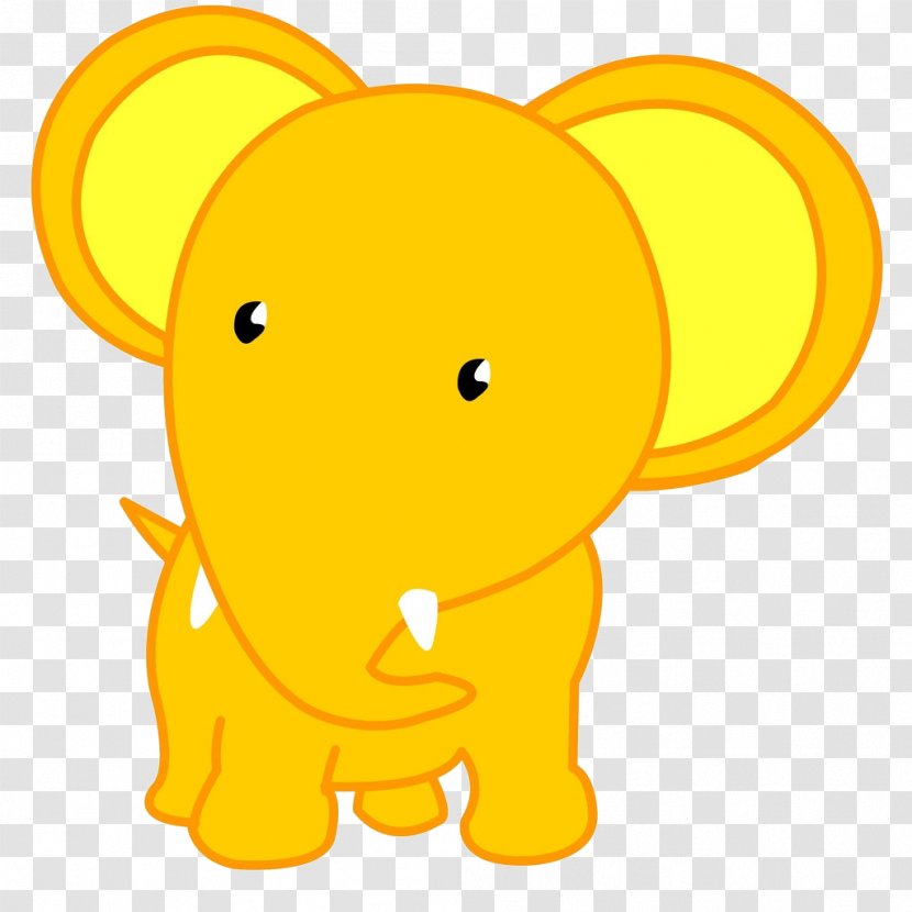 Elephant Cartoon - Mammal Transparent PNG