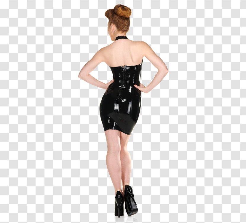 Little Black Dress Shoulder LaTeX - Watercolor Transparent PNG