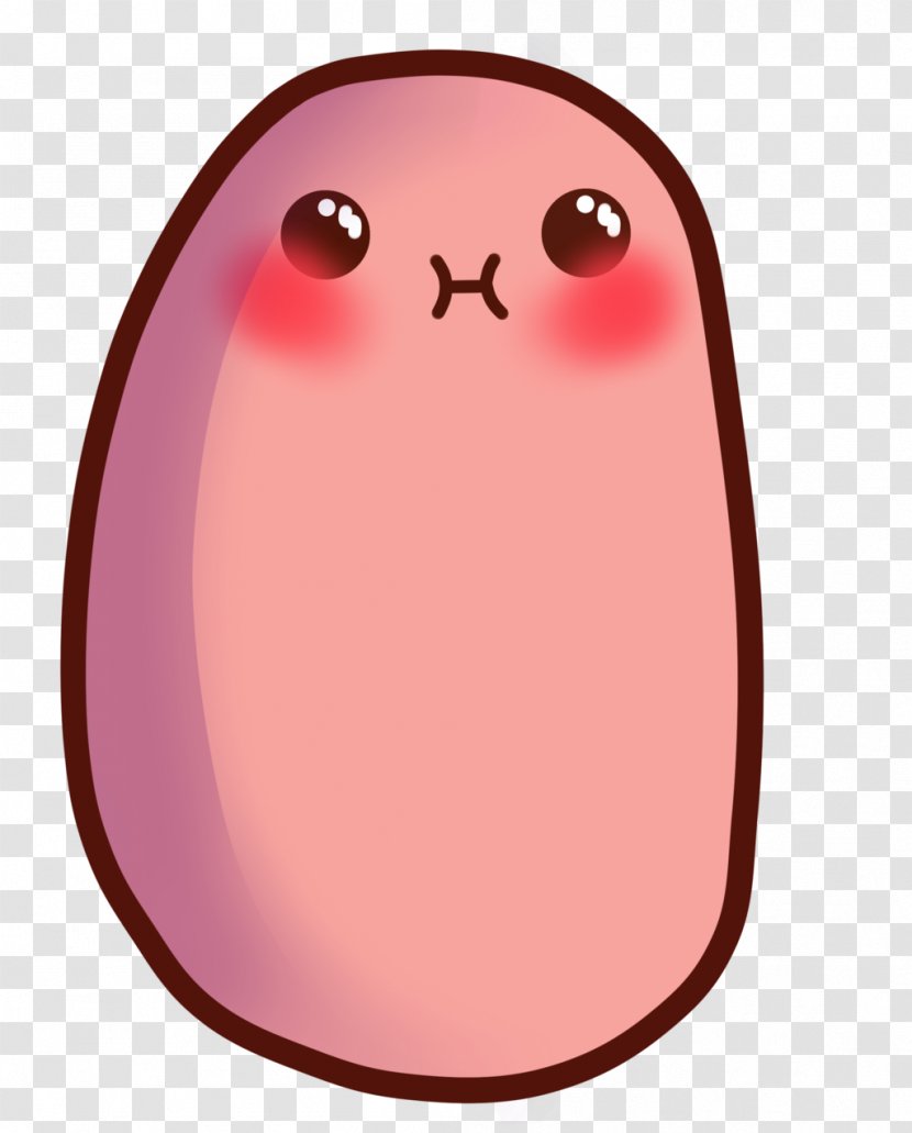 Baked Potato Kavaii Cuteness Clip Art - Pink Transparent PNG