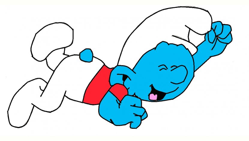 Jokey Smurf Smurfette The Smurfs Clip Art - Silhouette - Laughing Image Transparent PNG