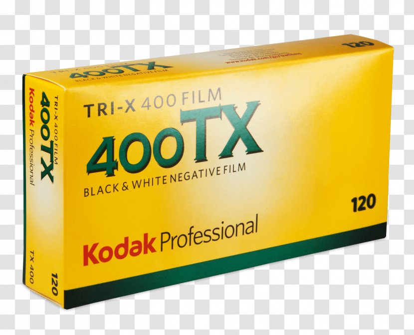 Kodak Tri-X Brand Black And White - Yellow Transparent PNG