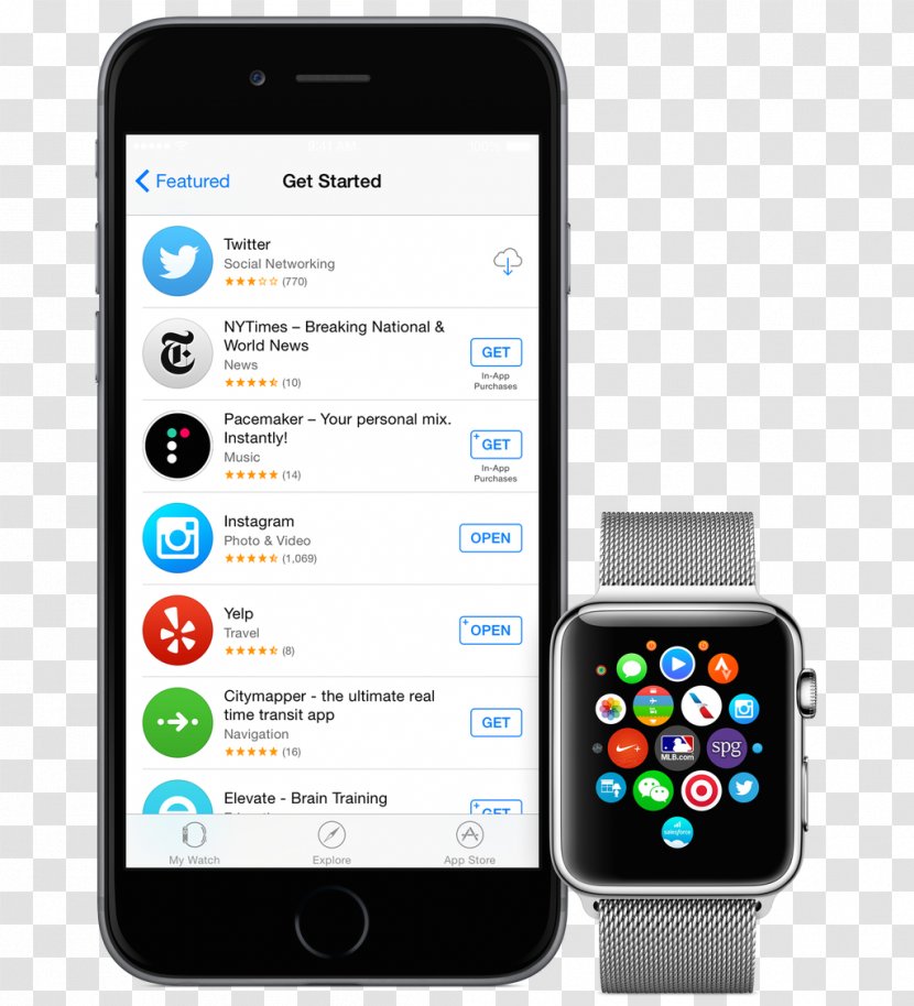Apple Watch App Store - Iphone Transparent PNG