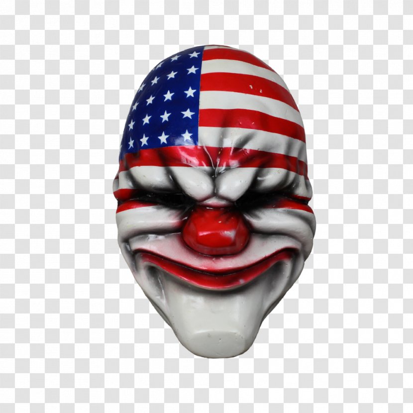 Payday 2 Payday: The Heist Mask Video Game - Headgear - Horror Transparent PNG