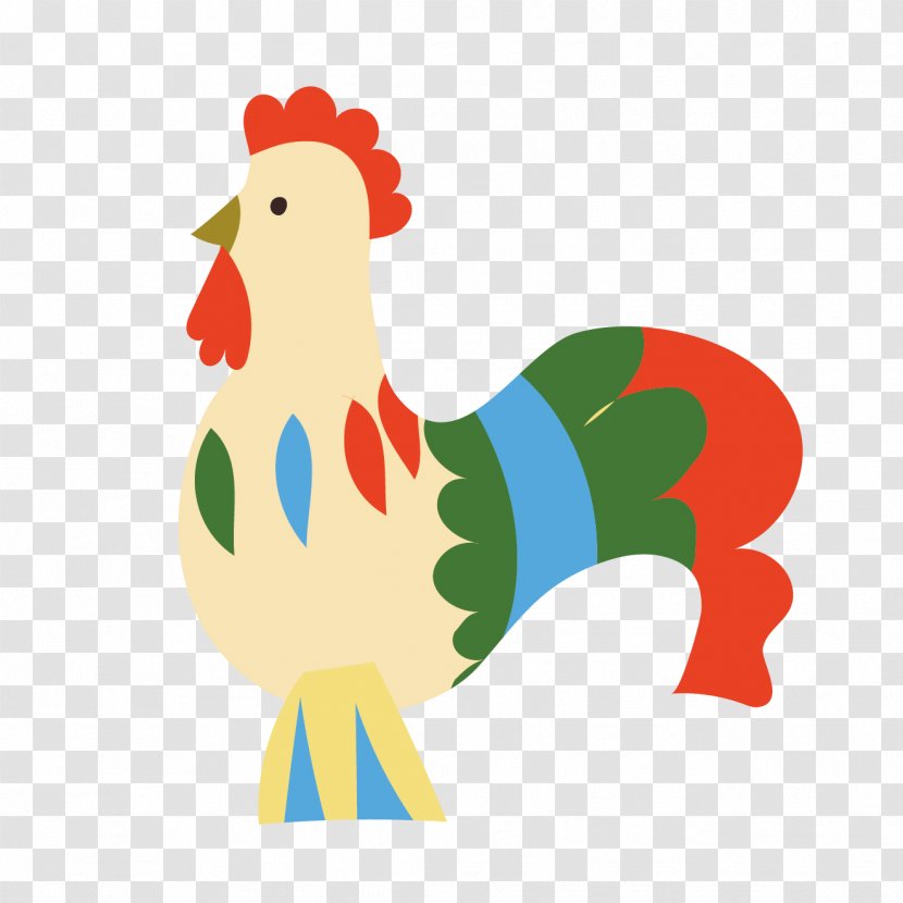 Chicken As Food Illustration New Year Card Transparent PNG
