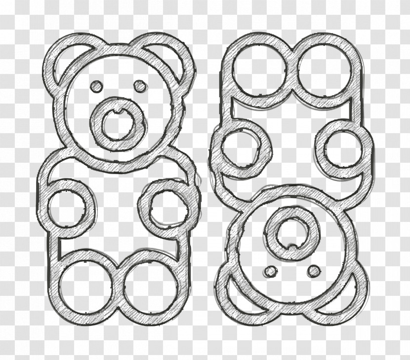 Gummy Bear Icon Food And Restaurant Icon Candies Icon Transparent PNG