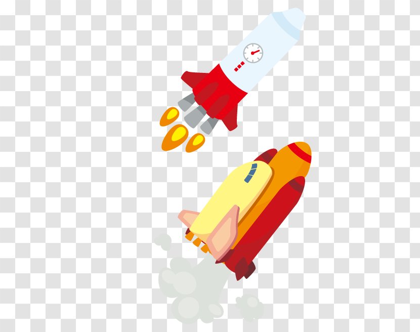 Cartoon Drawing Space - Rocket Transparent PNG