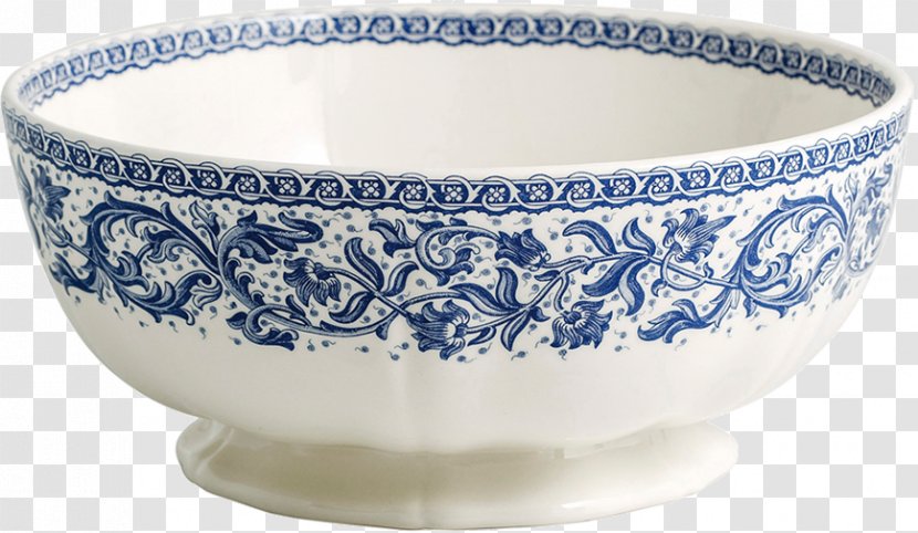 Ceramic Rouen Blue And White Pottery Faïencerie De Gien Bowl - Tableware Transparent PNG
