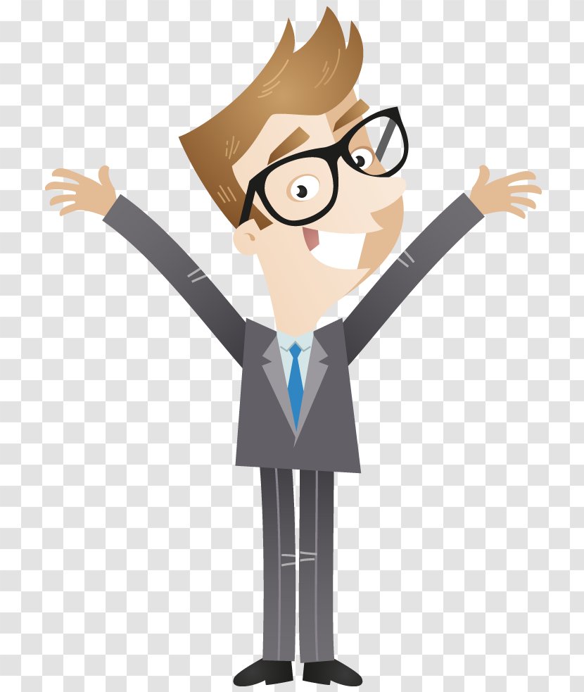 Businessperson Cartoon - Royaltyfree - Fictional Character Transparent PNG