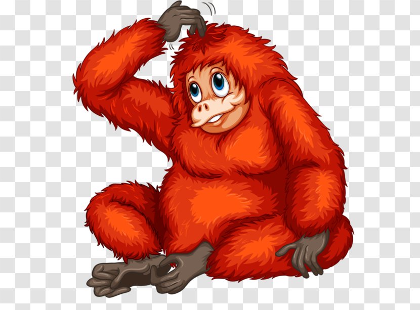 Ape Bornean Orangutan Vector Graphics Royalty-free Stock Photography - Fur - Astuce Cartoon Transparent PNG