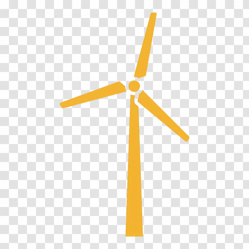 Windmill Wind Turbine Yellow Transparent PNG