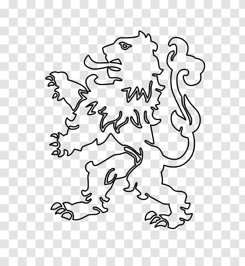 Netherlands Drawing Lion Nederlandse Leeuw Kleurplaat - Frame Transparent PNG