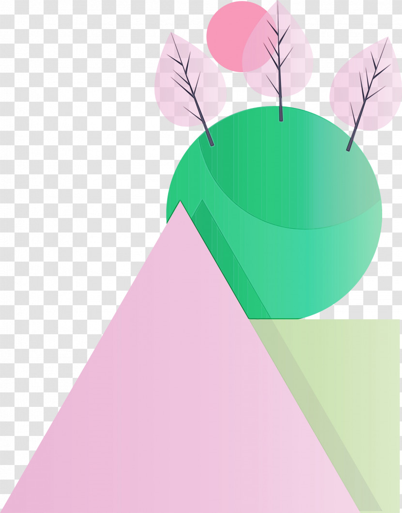 Green Pink Leaf Magenta Transparent PNG