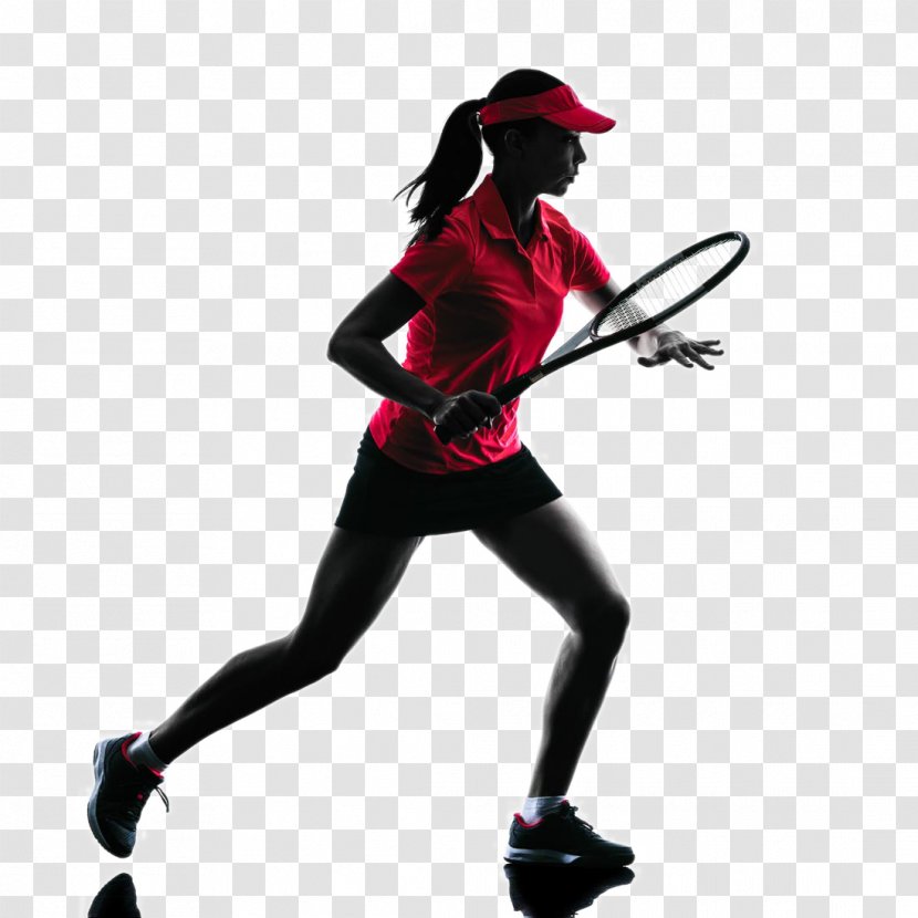 Tennis Player Silhouette Sport - Headgear - Backlit Photo Transparent PNG