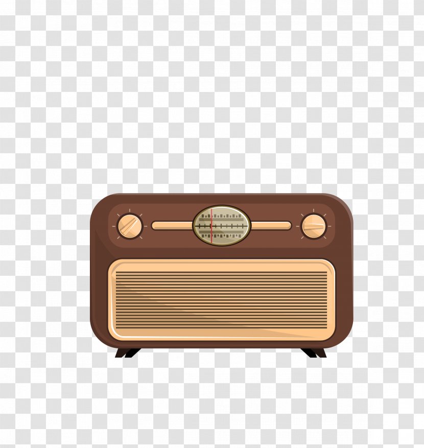 Radio Microphone Drawing - Animation - Vector Dark Vintage Transparent PNG