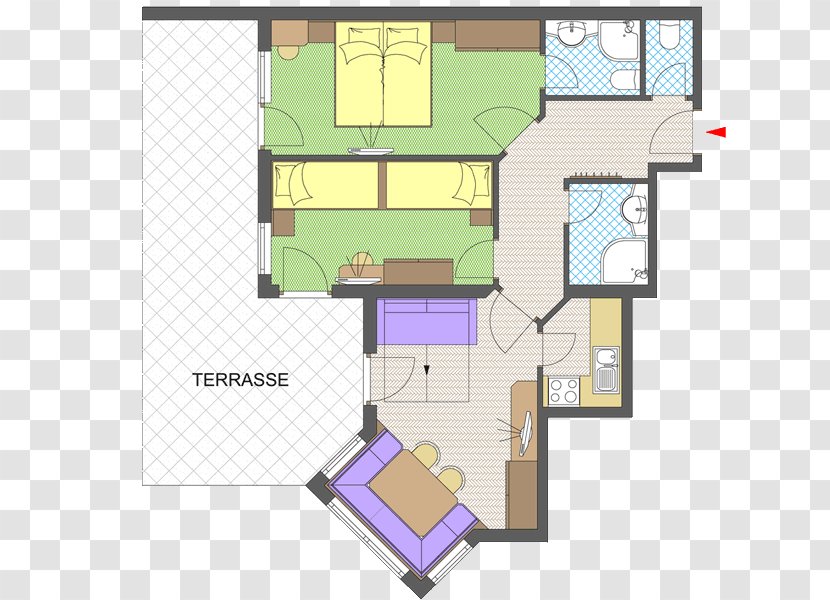 Floor Plan Property Square - Schematic - Angle Transparent PNG