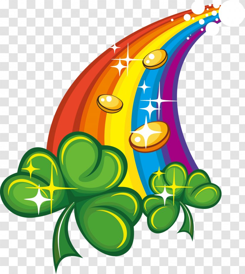 Saint Patricks Day Irish People Symbol Clip Art - Stock Photography - Rainbow Grass Nature Elements Transparent PNG