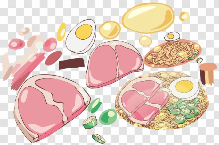 Drawing Ramen Food Studio Ghibli Ingredient - Ponyo - Digital Art Transparent PNG