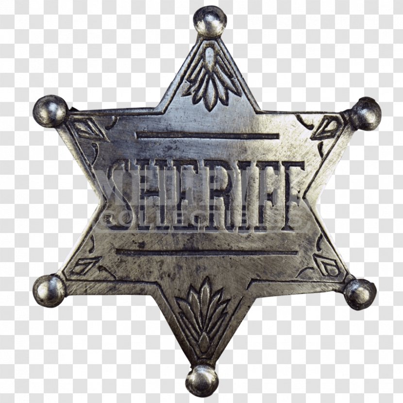 Badge Sheriff Cowboy Police American Frontier - Texas Ranger Division - Wild West Transparent PNG