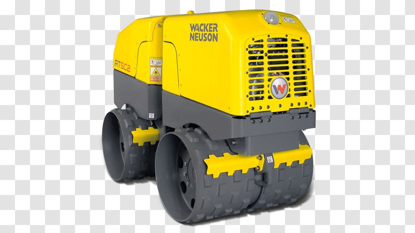 Wacker Neuson Road Roller Compactor Heavy Machinery Architectural Engineering - Machine - Bomag Transparent PNG