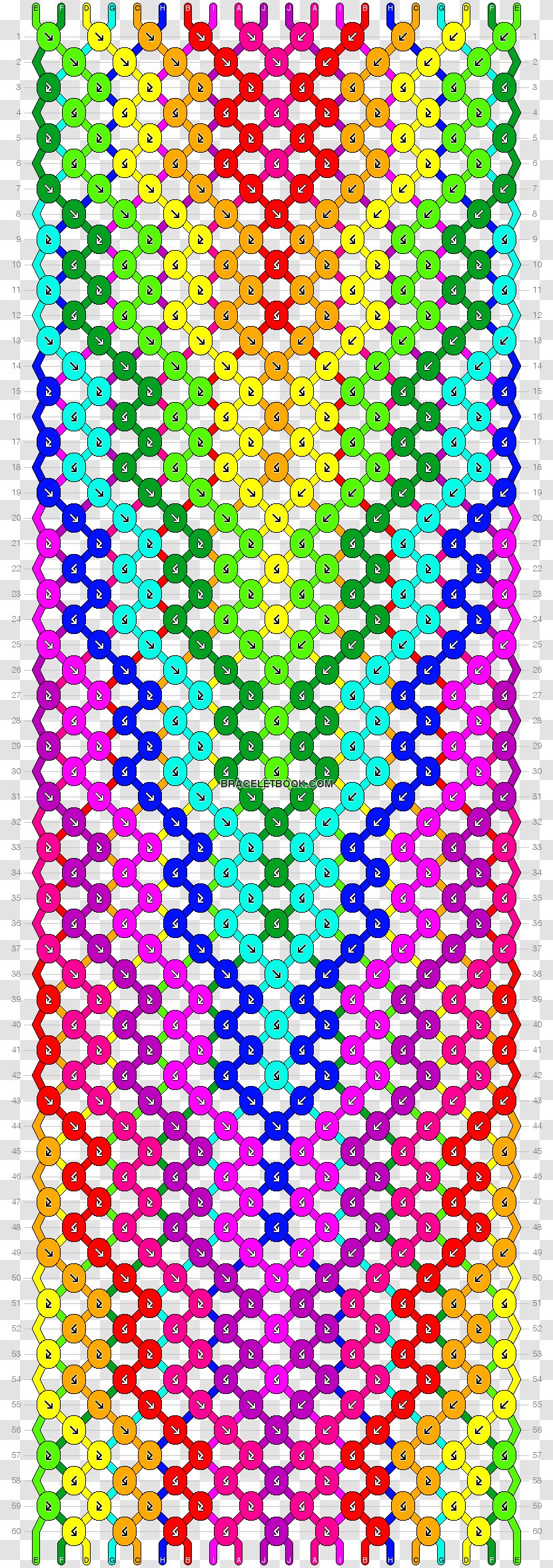 Rainbow Loom Friendship Bracelet Pattern - Pink - Bracelets Transparent PNG