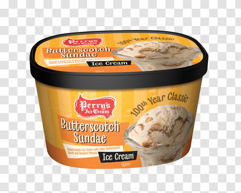 Perry's Ice Cream Sundae Butterscotch Transparent PNG