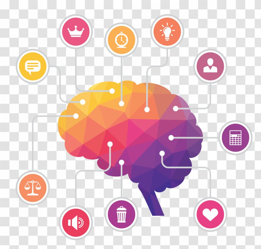 Vector Graphics Human Brain Clip Art Polygon - Material Property Transparent PNG