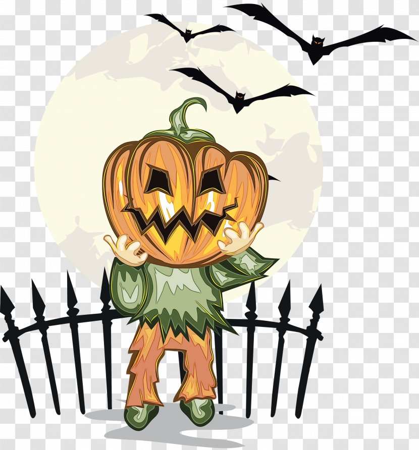 Pumpkin - Plant - Jackolantern Fictional Character Transparent PNG