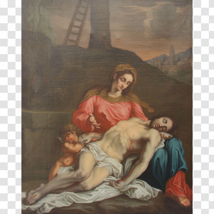 Oil Painting Pietà Art Baroque - Paint Transparent PNG