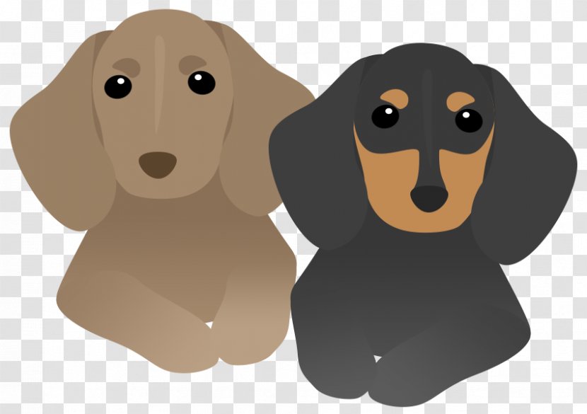 Dog Breed Dachshund Puppy Pet Sitting New Year Card - Carnivoran Transparent PNG