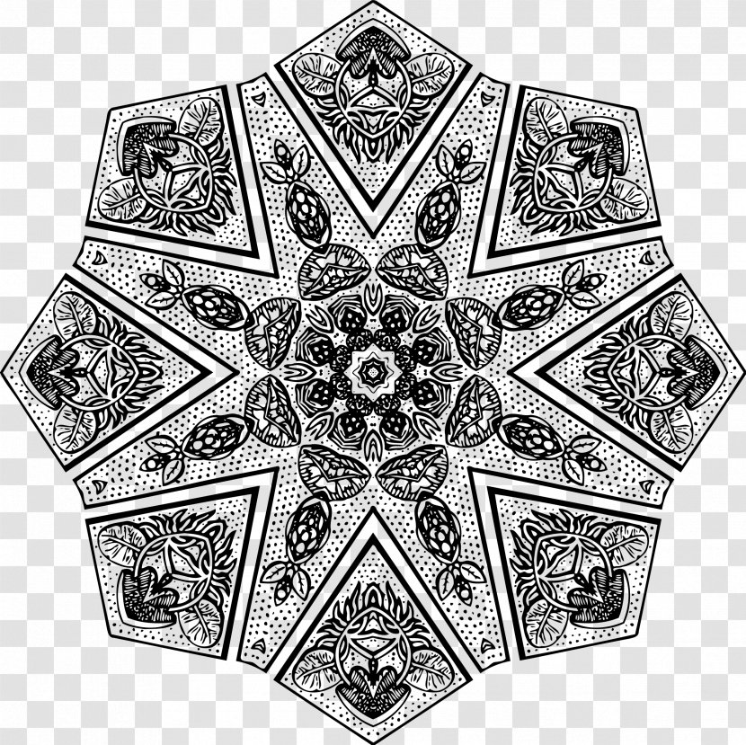 Abstract Art Geometric Abstraction Clip - Symmetry - Mandala Contour Transparent PNG