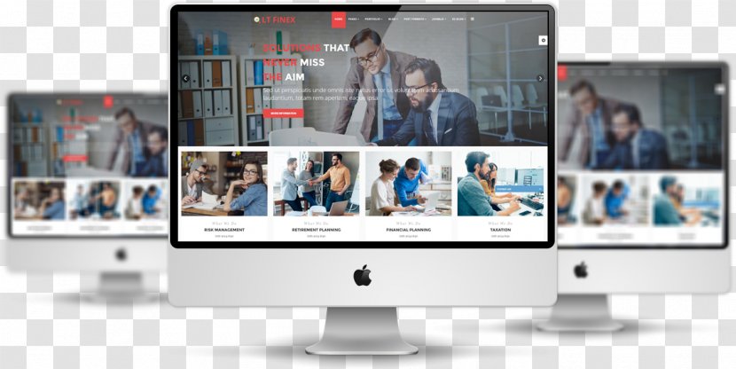 Responsive Web Design Computer Software Joomla Template - Gadget - Website Mockup Free Transparent PNG