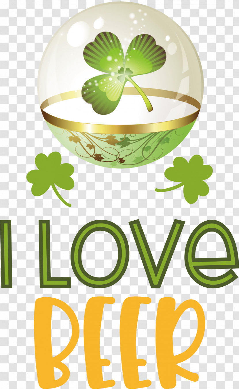 I Love Beer Saint Patrick Patricks Day Transparent PNG