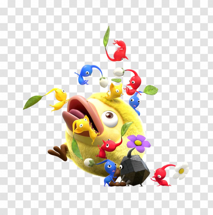 Hey! Pikmin 3 GameCube Mario & Yoshi - Toy - Attack; Transparent PNG