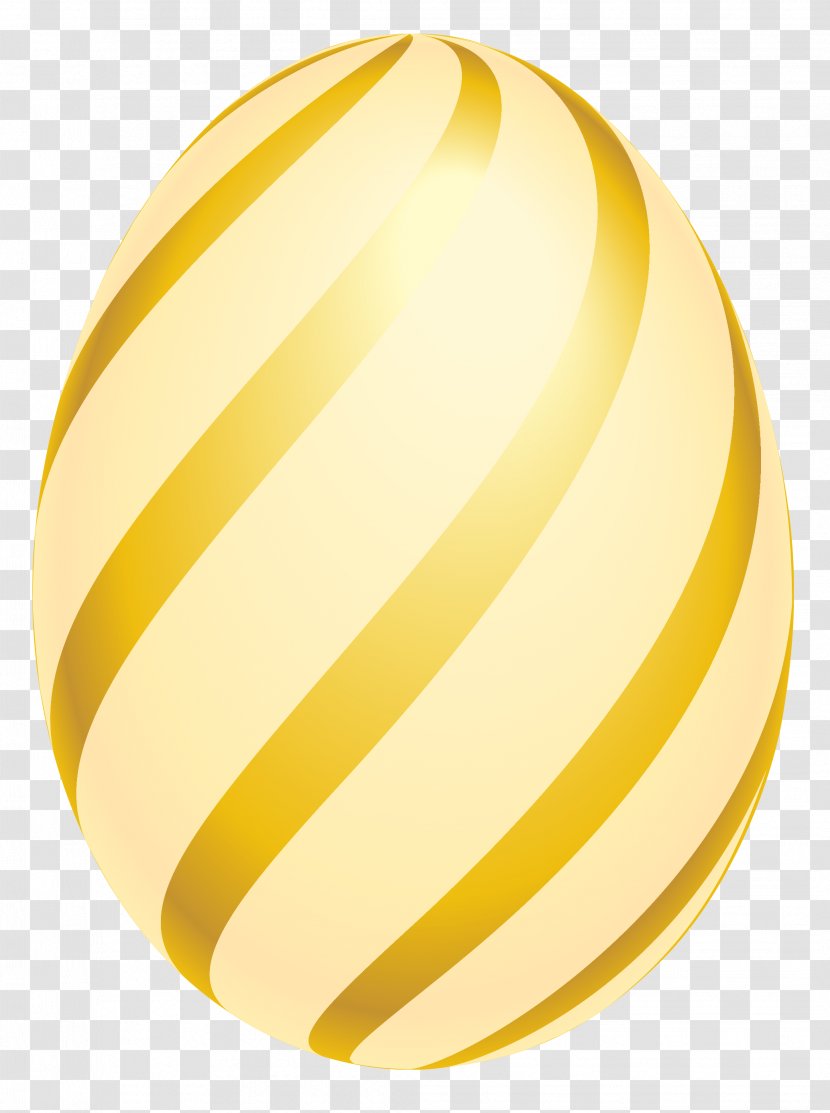 Yellow Egg - Sphere - Golden Cliparts Transparent PNG