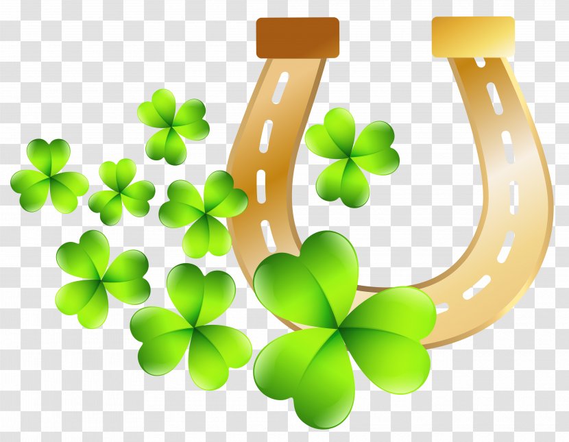 Ireland St. Patrick's Day Shamrocks Saint Horseshoe Clip Art Transparent PNG