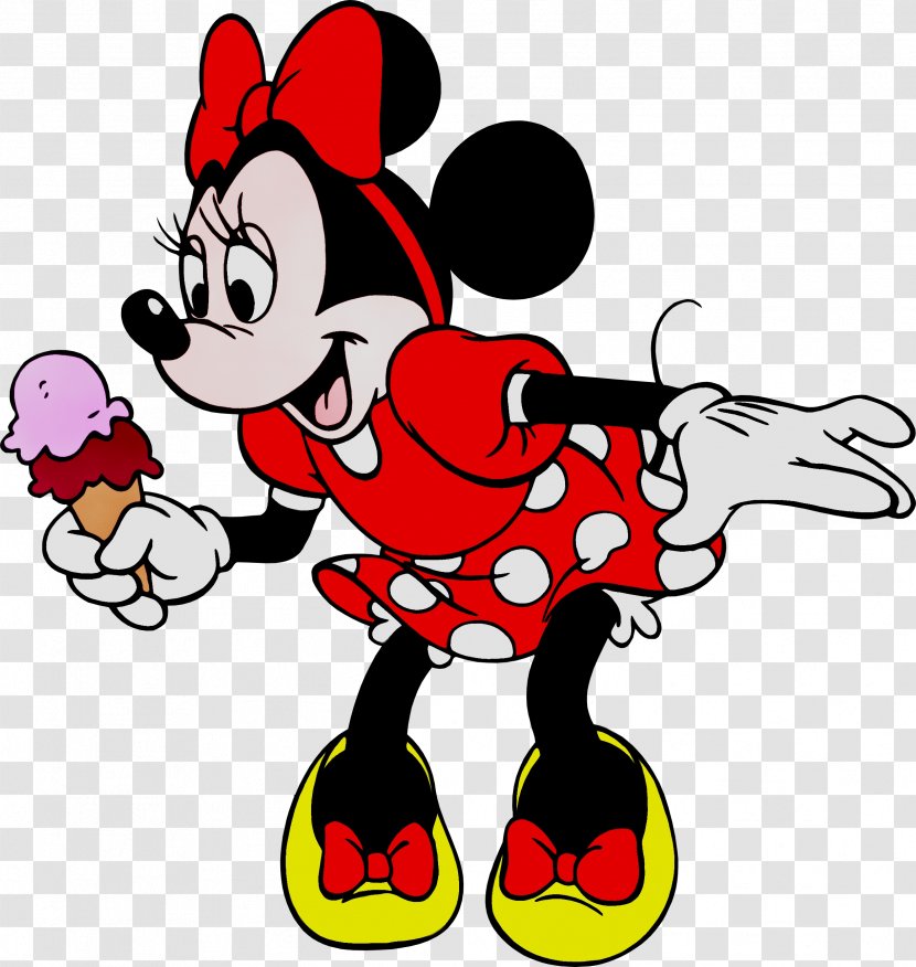 Minnie Mouse Clip Art Mickey Drawing Ice Cream - Walt Disney Company - Animated Cartoon Transparent PNG