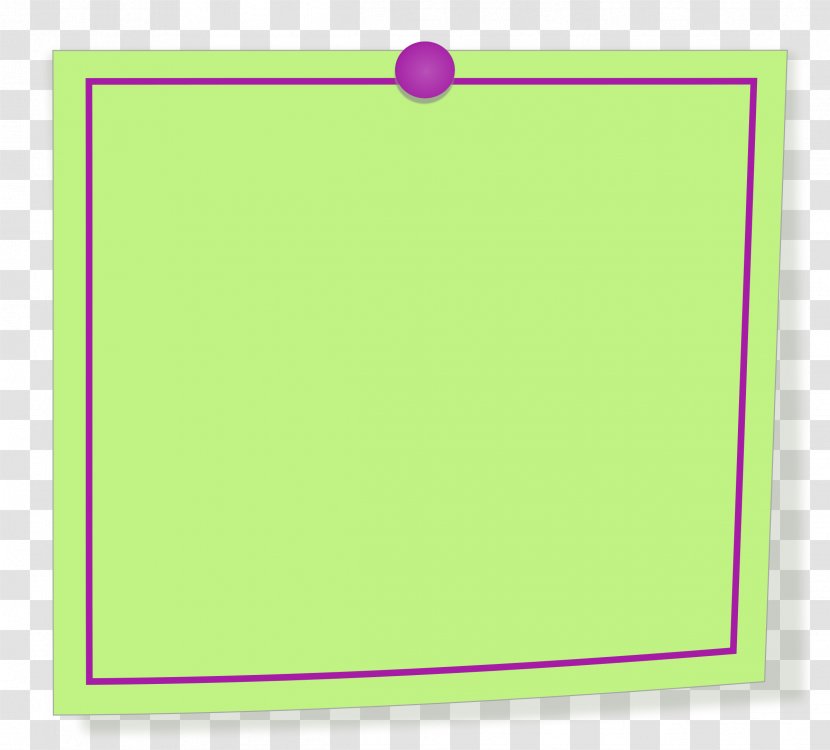 Paper Post-it Note Square Yellow Green - Cliparts Transparent PNG
